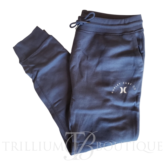 Hurley Other - Hurley Fleece Joggers Sweatpants Men XXL Blue Slim Fit Soft Fleece Mid-Weight